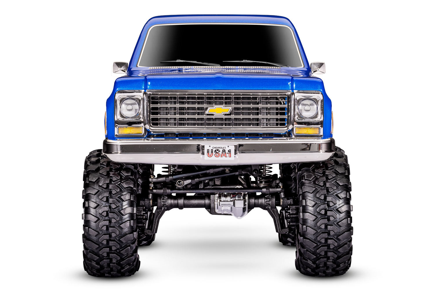 TRAXXAS TRX-4 SCALE & TRAIL CRAWLER WITH 1979 CHEVROLET K10 TRUCK-METALIC BLUE