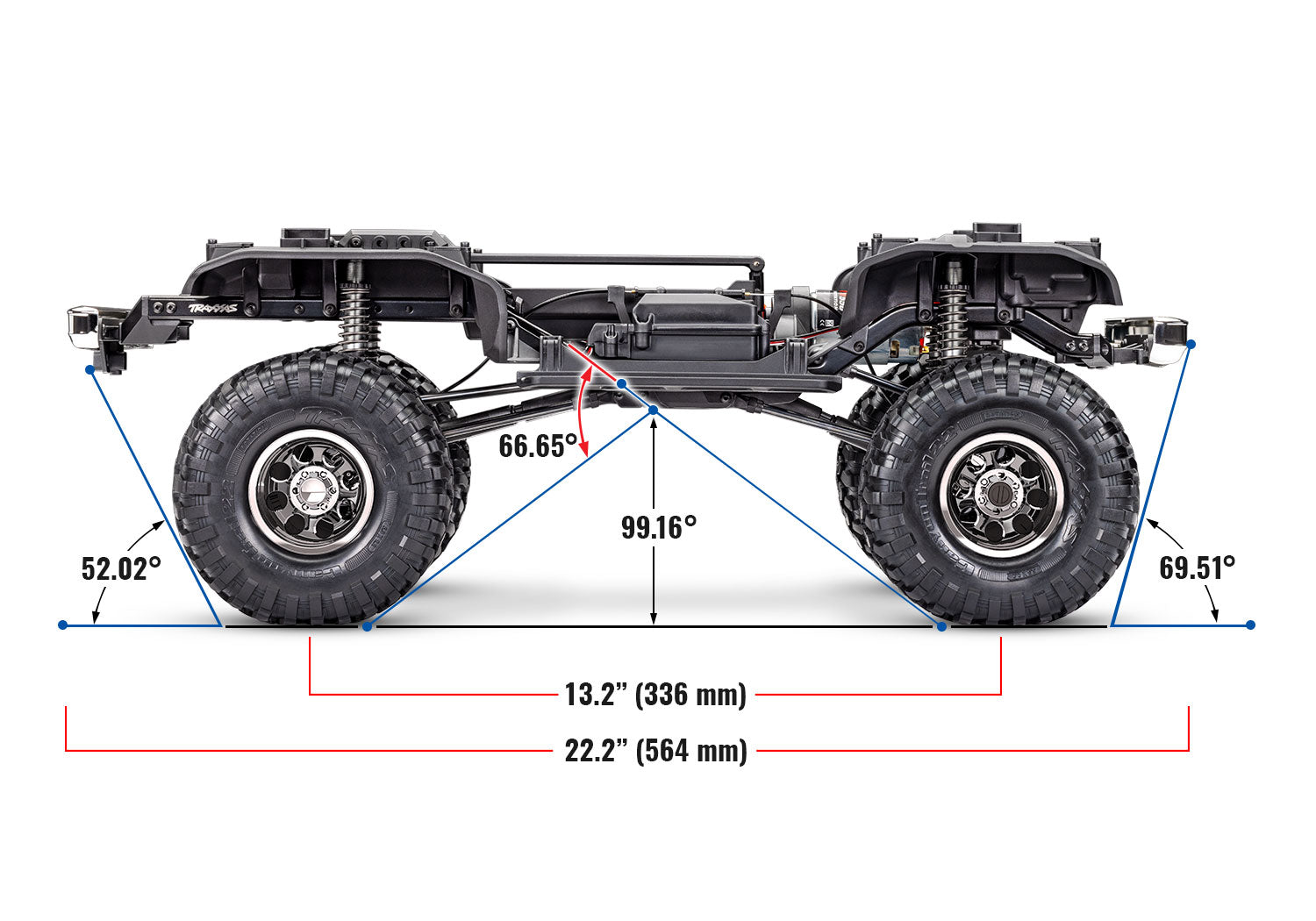TRAXXAS TRX-4 SCALE & TRAIL CRAWLER WITH 1979 CHEVROLET K10 TRUCK-METALIC BLUE