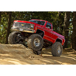 TRAXXAS TRX-4 SCALE & TRAIL CRAWLER WITH 1979 CHEVROLET K10 TRUCK-RED