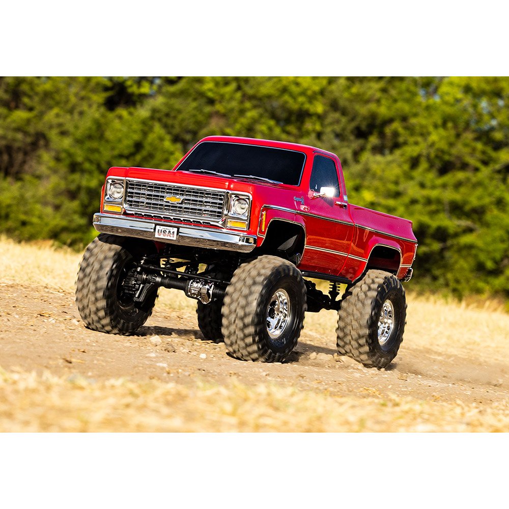 TRAXXAS TRX-4 SCALE & TRAIL CRAWLER WITH 1979 CHEVROLET K10 TRUCK-RED