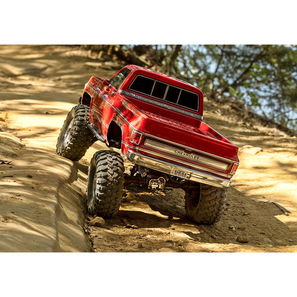 TRAXXAS TRX-4 SCALE & TRAIL CRAWLER WITH 1979 CHEVROLET K10 TRUCK-RED