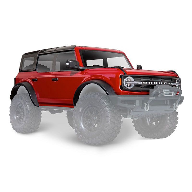 TRAXXAS BODY FORD BRONCO (2021) COMPLETE RAPID RED