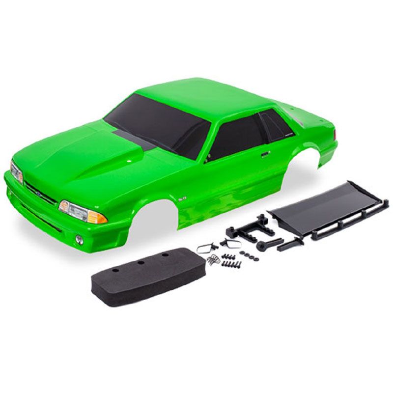 TRAXXAS BODY FORD MUSTANG FOX BODY GREEN