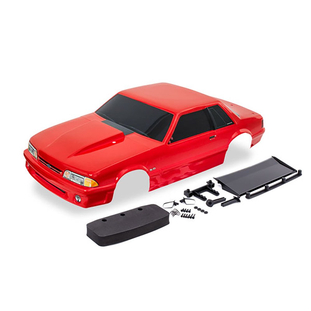 TRAXXAS BODY FORD MUSTANG FOX BODY RED