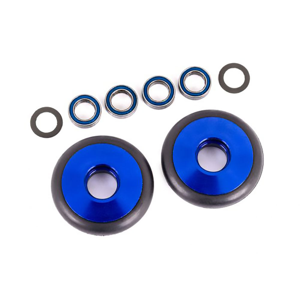 TRAXXAS WHEELS WHEELIE BAR 6061-T6 ALUM (BLUE-ANOD) (2)