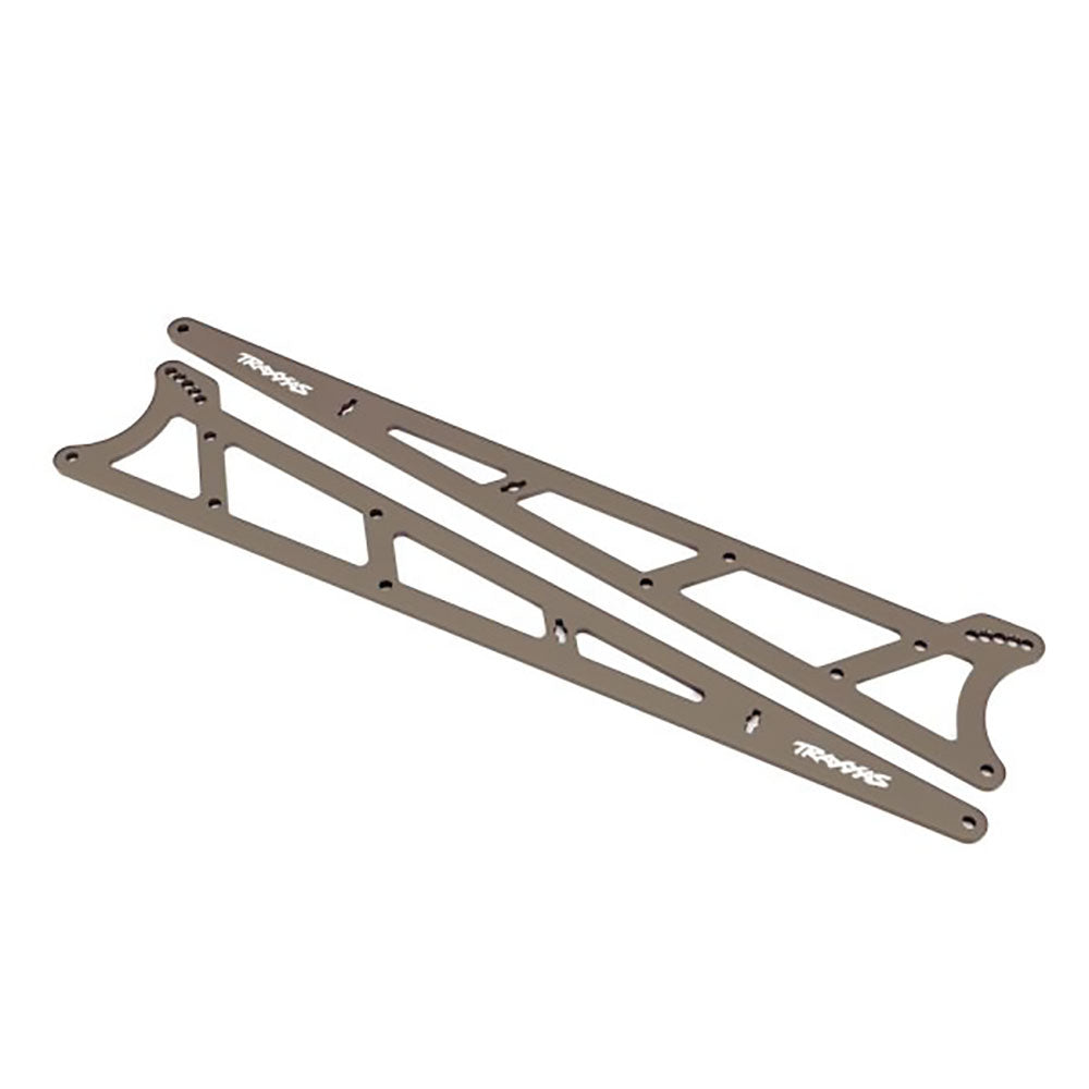 TRAXXAS SIDE PLATES WHEELIE BAR GREEN (ALUMINUM) (2)