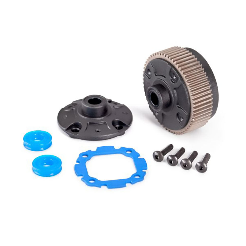 TRAXXAS DIFFERENTIAL WITH STEEL RING GEAR/ SIDE COVER PLATE/ GASKET
