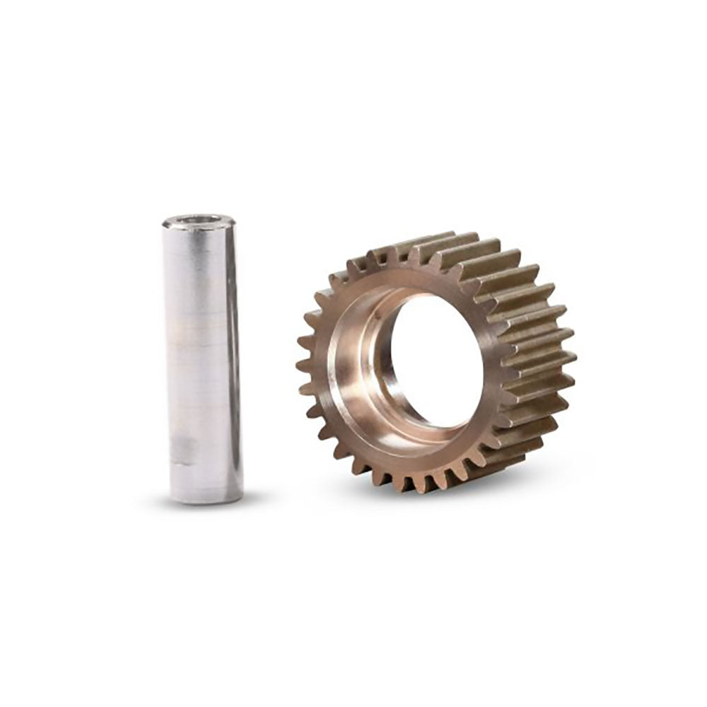 TRAXXAS IDLER GEAR 30-TOOTH/ IDLER GEAR SHAFT (STEEL)