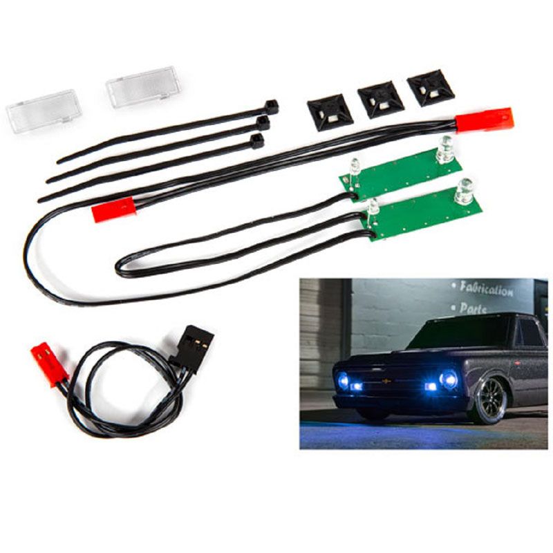 TRAXXAS LED LIGHT SET FRONT COMPLETE (BLUE)