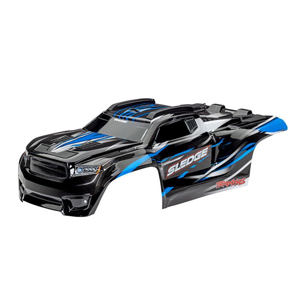 TRAXXAS BODY SLEDGE BLUE (PAINTED DECALS APPLIED)