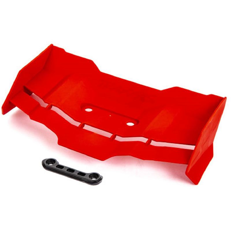TRAXXAS WING/ WING WASHER (RED)/ 4X12MM FCS (2)