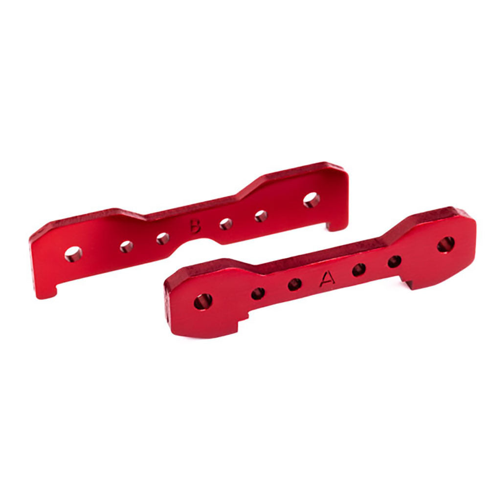 TRAXXAS TIE BARS, FRONT, 6061-T6 ALUM (RED-ANODIZED)