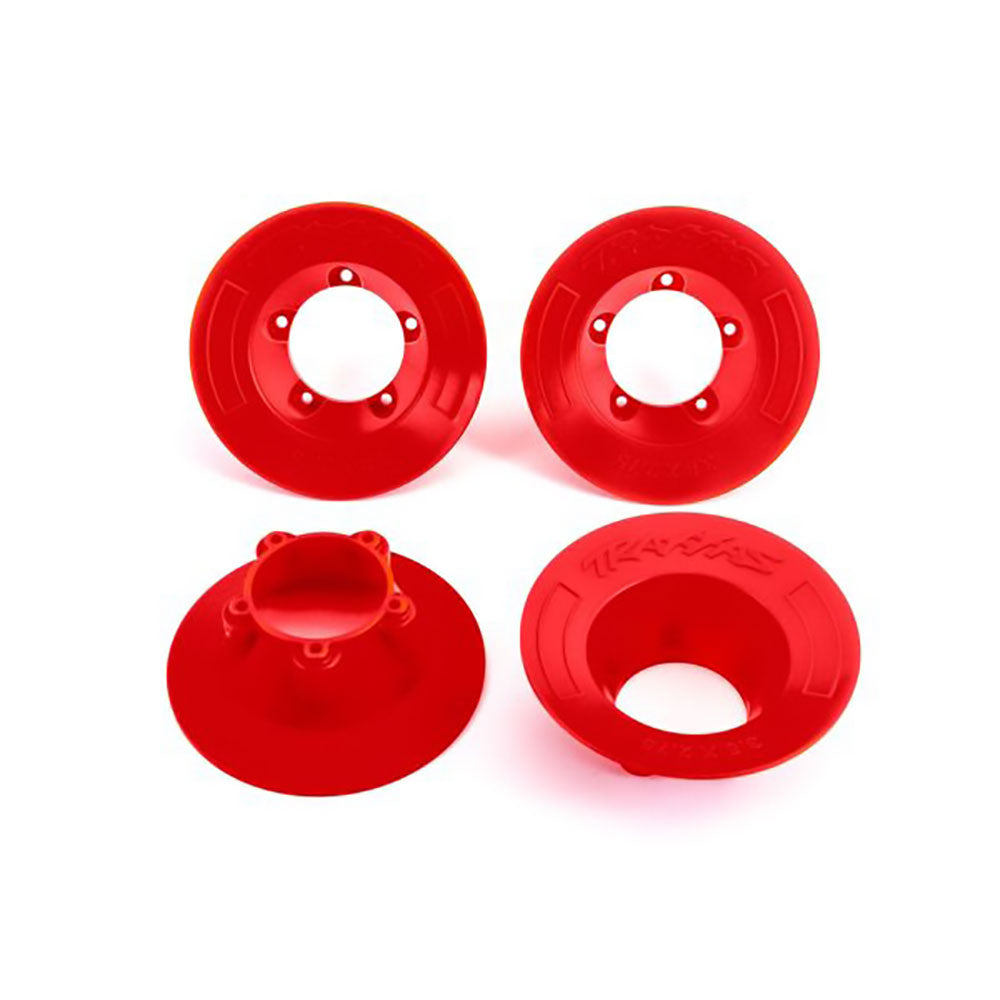 TRAXXAS WHEEL COVERS RED (9572)