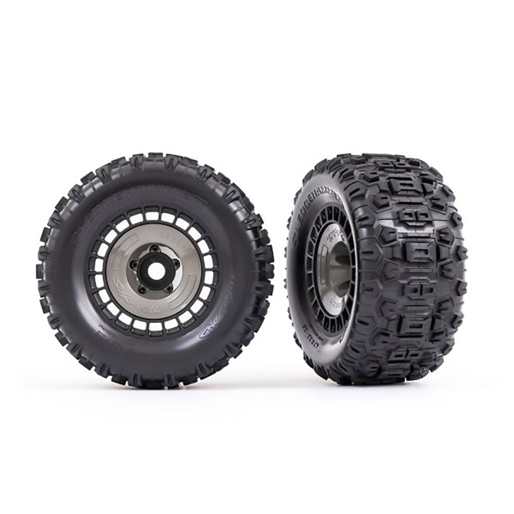 TRAXXAS T&W GRY WHL CVR/SLEDGHMR TIRE