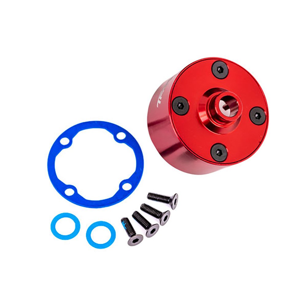 TRAXXAS CARRIER DIFFERENTIAL ALUM RED