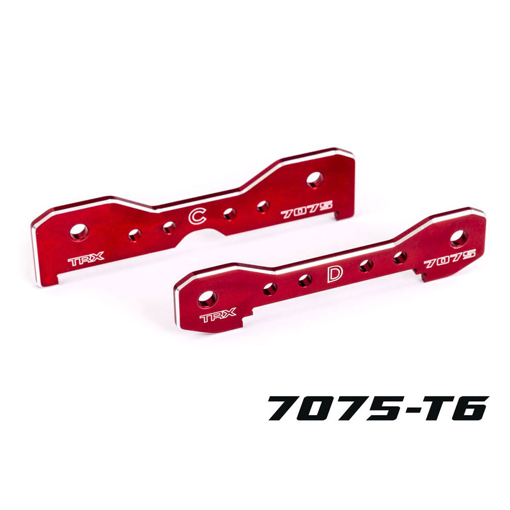 TRAXXAS SLEDGE RED 7075-T6 ALUMINUM SLEDGE REAR TIE BARS