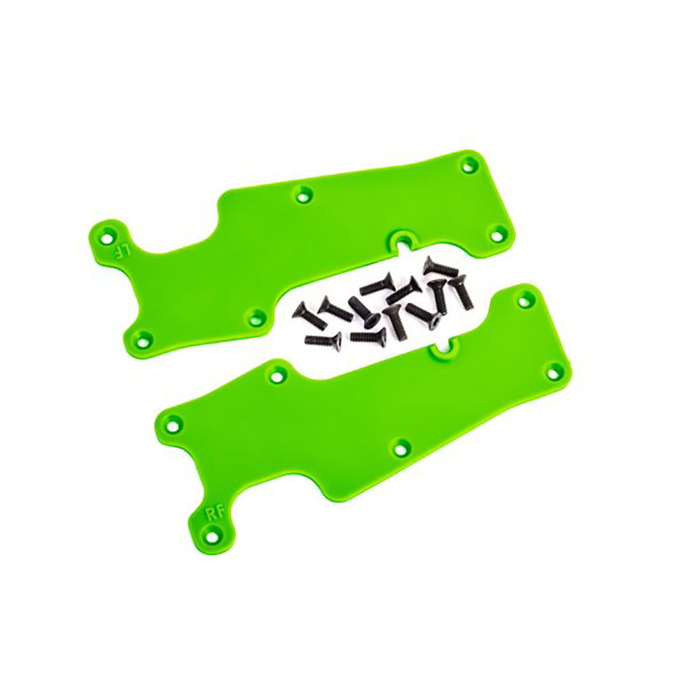 TRAXXAS SUSPENSION ARM COVERS GREEN FRONT (L&R)