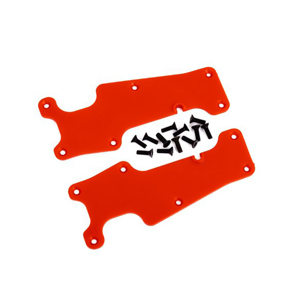 TRAXXAS SUSPENSION ARM COVERS RED FRONT (L&R)