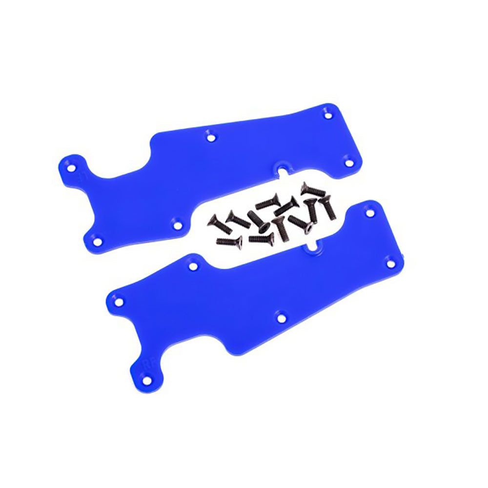 TRAXXAS SUSPENSION ARM COVERS BLUE FRONT(L&R)