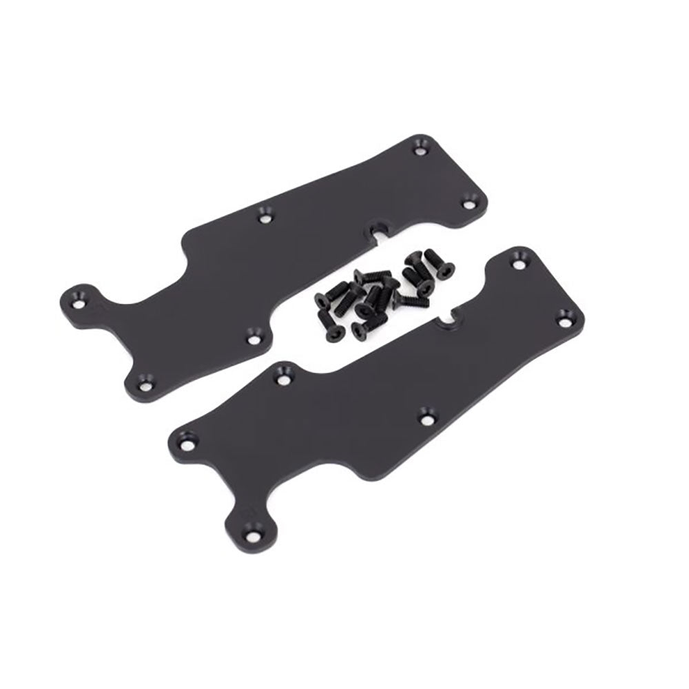 TRAXXAS SUSPENSION ARM COVERS BLACK FRONT (L&R)
