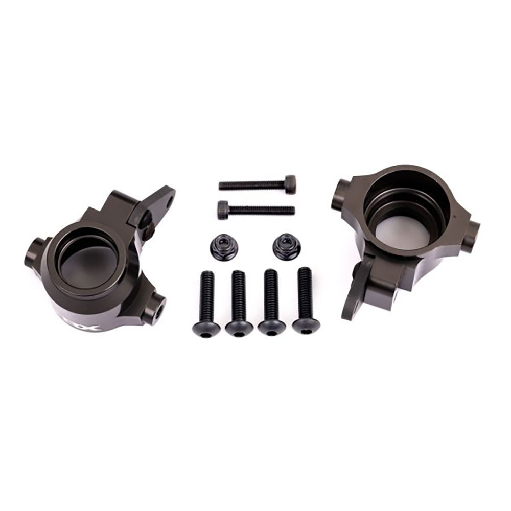 TRAXXAS STEERING BLOCKS ALUM TITANIUM L/R