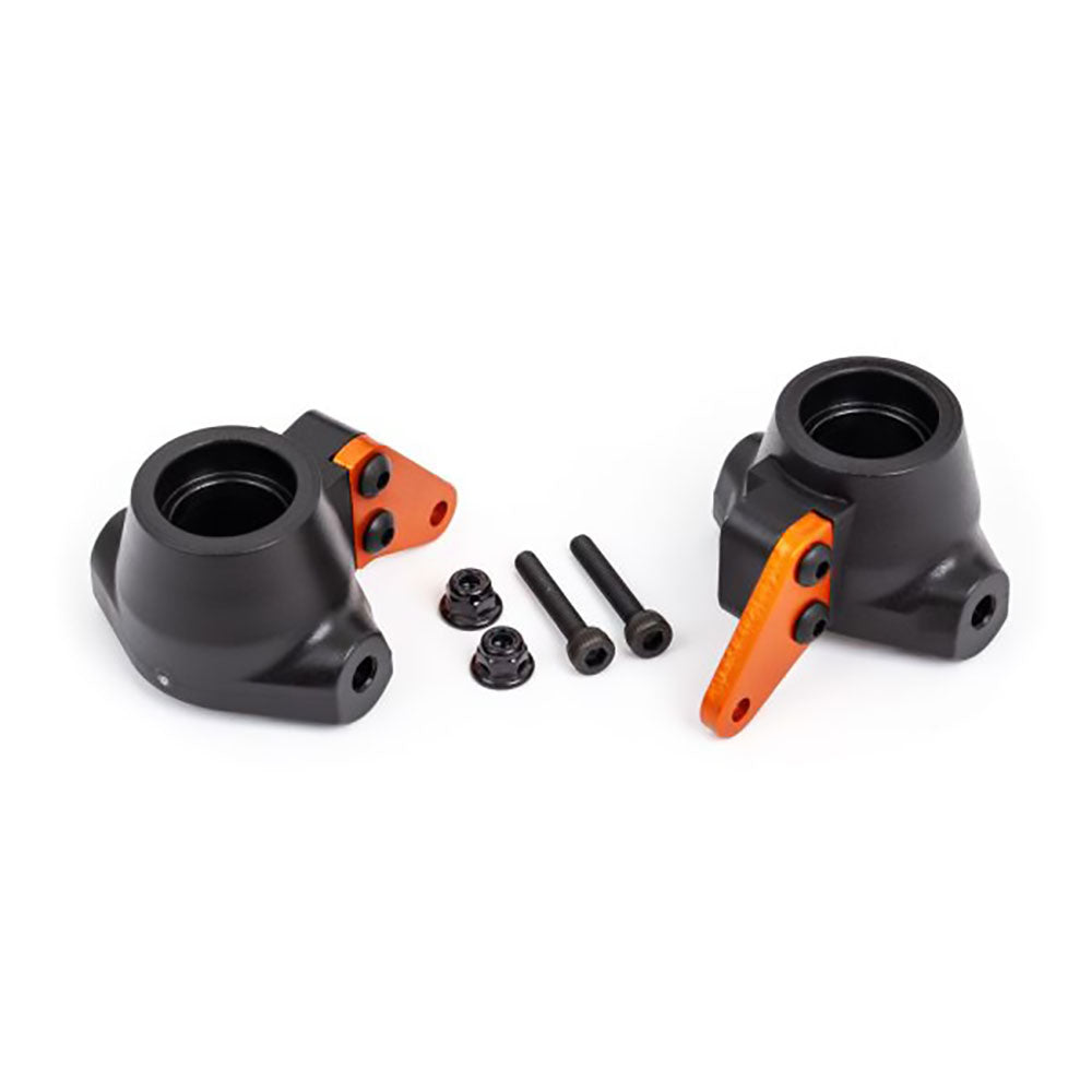 TRAXXAS STEERING BLOCKS  L&R/ STEERING BLOCK ARMS (ALUM ORANGE-ANOD) (2)