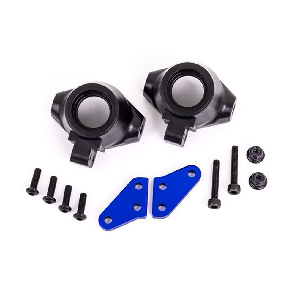 TRAXXAS STEERING BLOCKS  L&R STEERING BLOCK ARMS (ALUM BLUE-ANOD) (2)