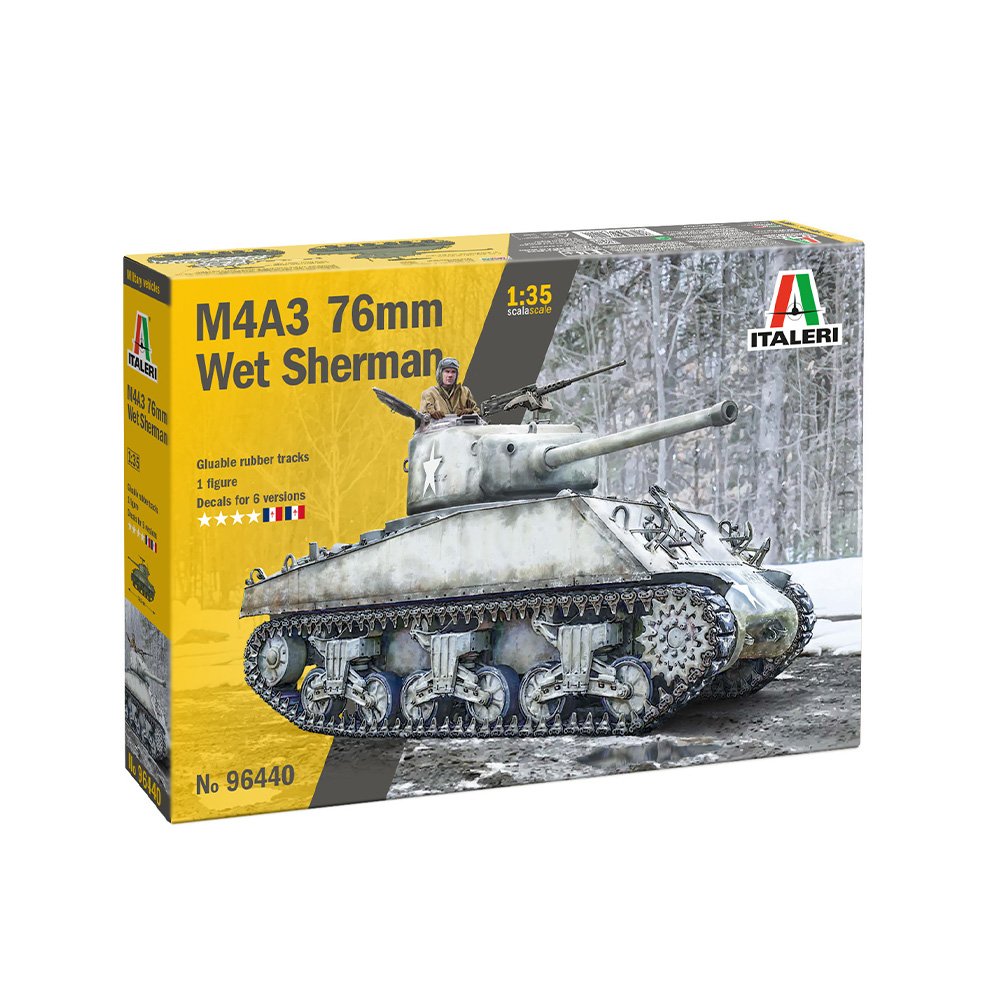 ITALERI 1/35 M4A3 76MM WET SHERMAN