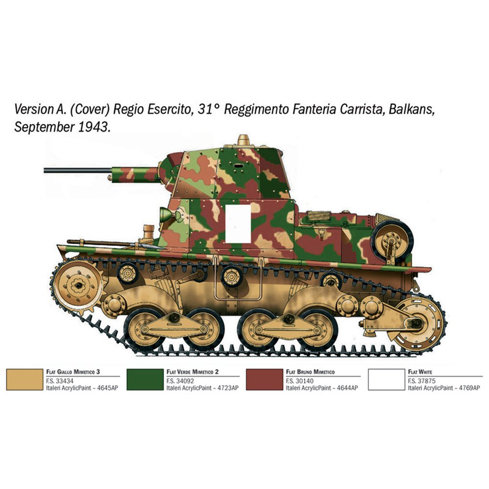 ITALERI 1/35 CARRO ARMATO L6/40