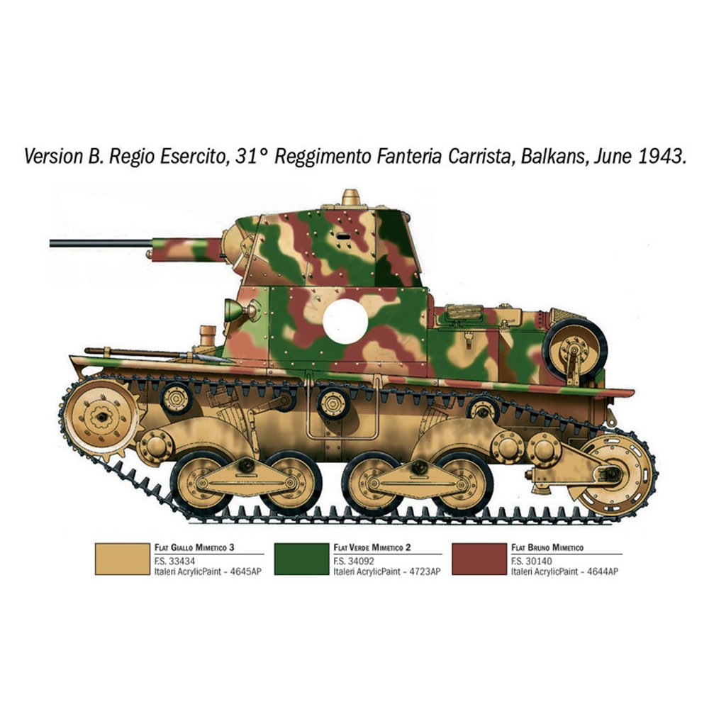 ITALERI 1/35 CARRO ARMATO L6/40