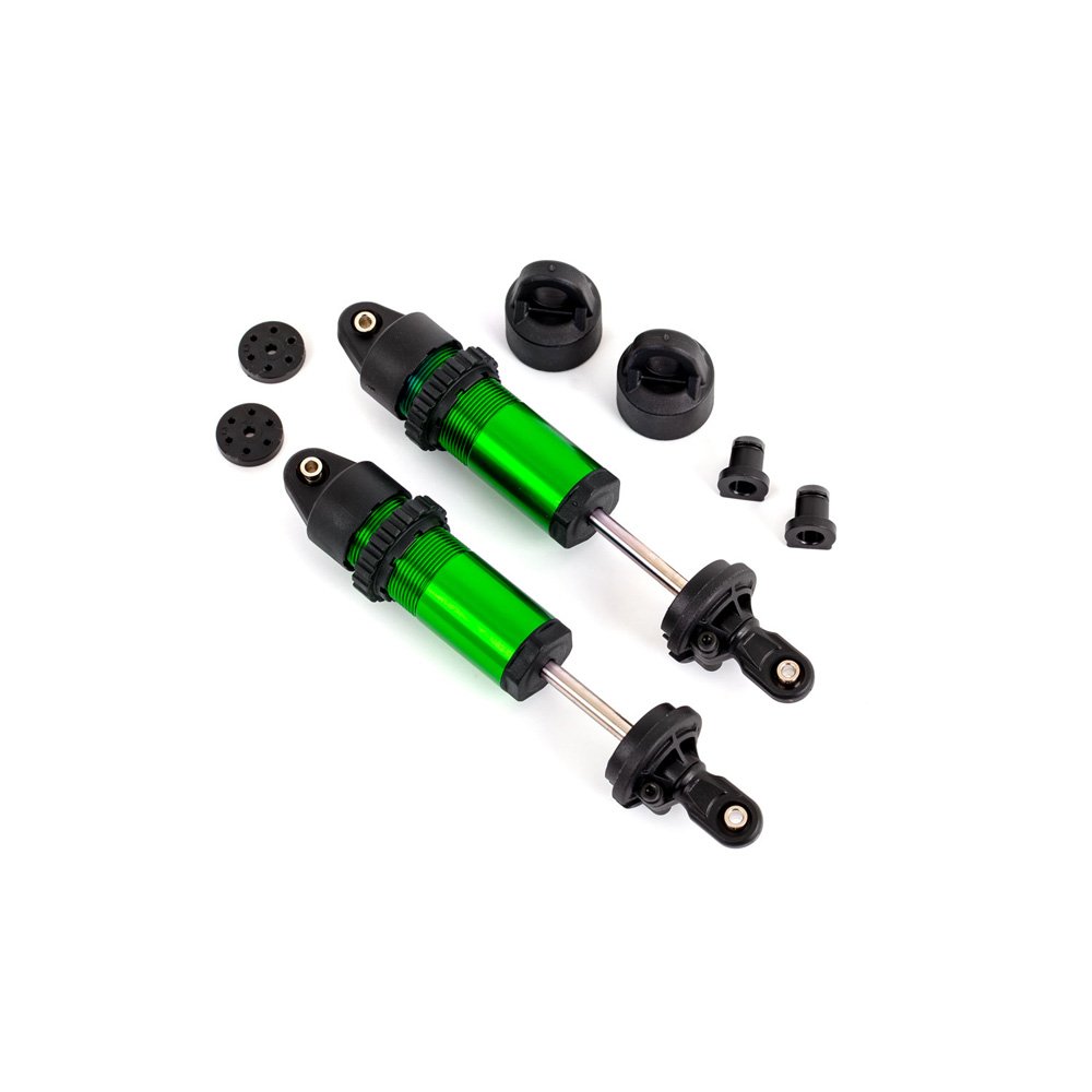 TRAXXAS GREEN ALUMINUM GT-MAXX SHOCKS (2)