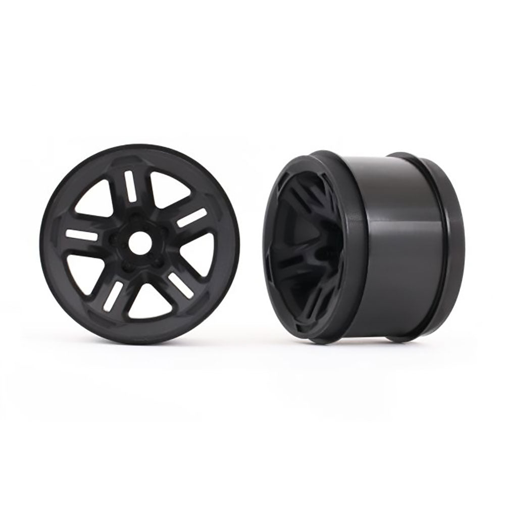 TRAXXAS WHEELS 3.8' (BLACK) (2) (17MM SPLINED)
