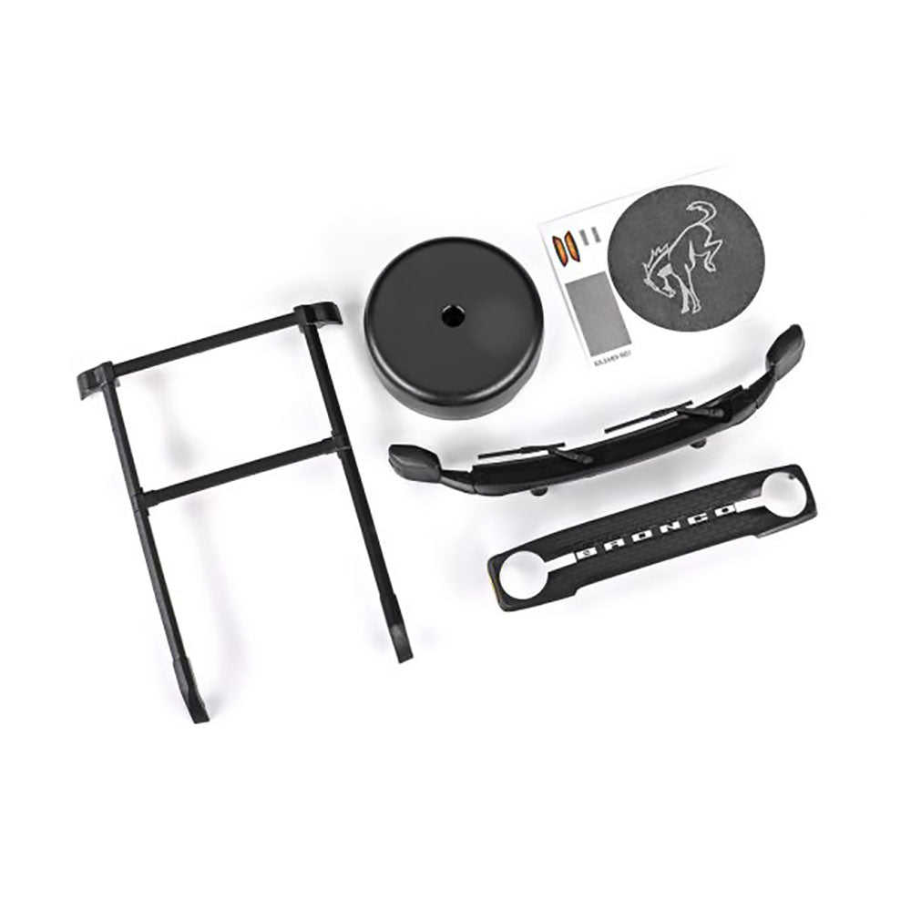 TRAXXAS ROOF RACK/ SPARE TIRE COVER/ COWL/ GRILLE (FITS #9711 BODY)