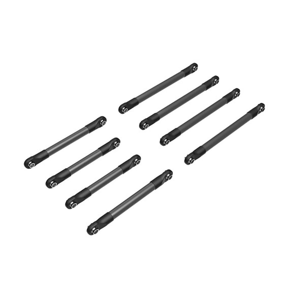 TRAXXAS SUSP LINK SET F&R ALM DRK TITAN