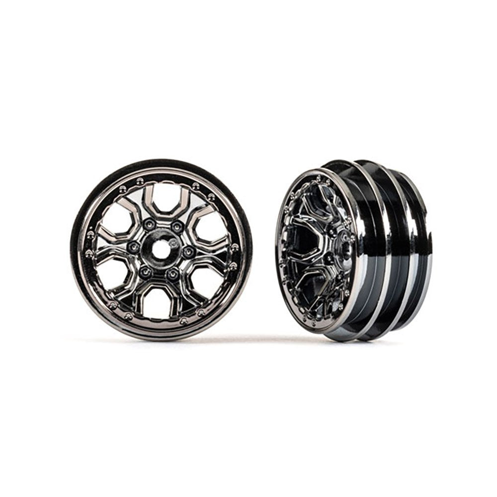 TRAXXAS BLKCR - WHEELS 1.0' (BLACK CHROME) (2)