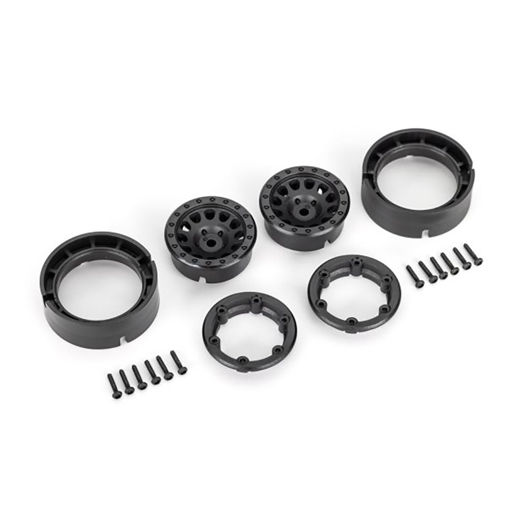 TRAXXAS BLKBL - METHOD RACE WHEELS 1.0' 105 BEADLOCK (BLK & BLUE BEADLOCK) (2)
