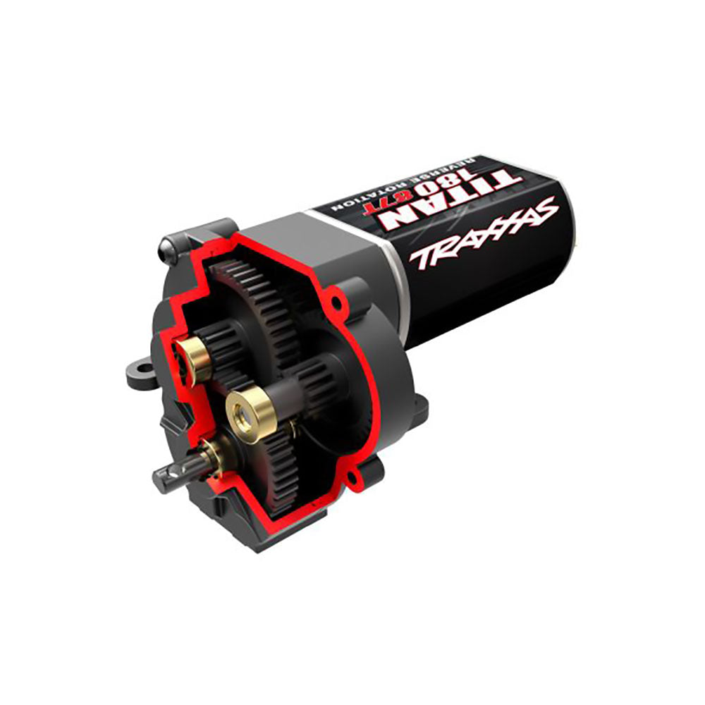 TRAXXAS TRANS COMPLETE (L. RANGE (CRAWL) GEARING) (40.3:1 RDCTN RATIO) (INC TITAN 87T MOTOR)