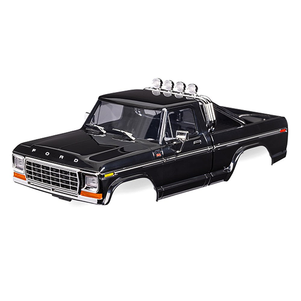 TRAXXAS BODY, FORD F-150 TRUCK (1979), COMPLETE, BLACK