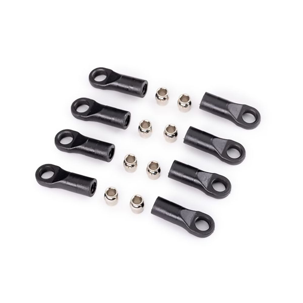 TRAXXAS ROD ENDS, LONG (8)/ HOLLOW BALLS, STEEL (8)
