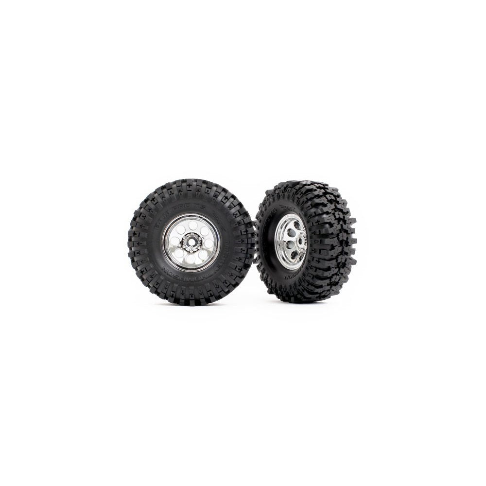 TRAXXAS T&W CHRM WHL 2.4 MT TIRE