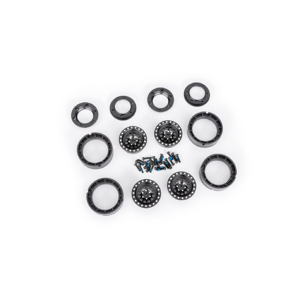 TRAXXAS WHEELS 1.0 ALUM BLACK (4)