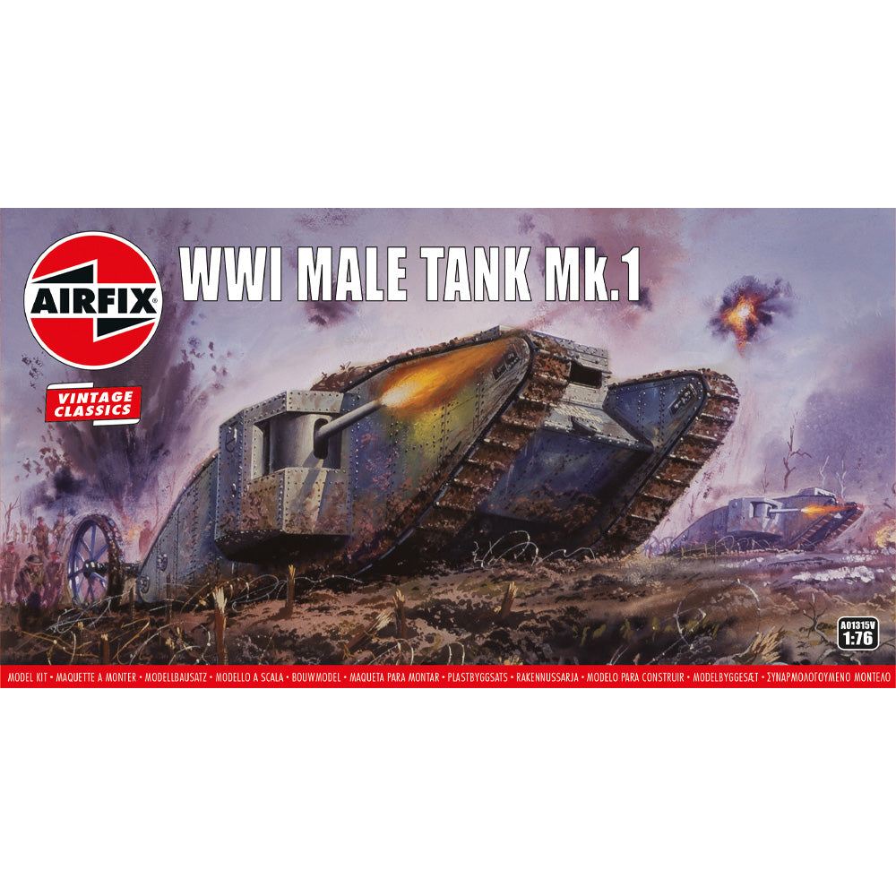 AIRFIX 1/76 WWI MALE TANK MK.I