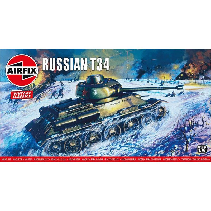 AIRFIX 1/76 RUSSIAN T-34 TANK