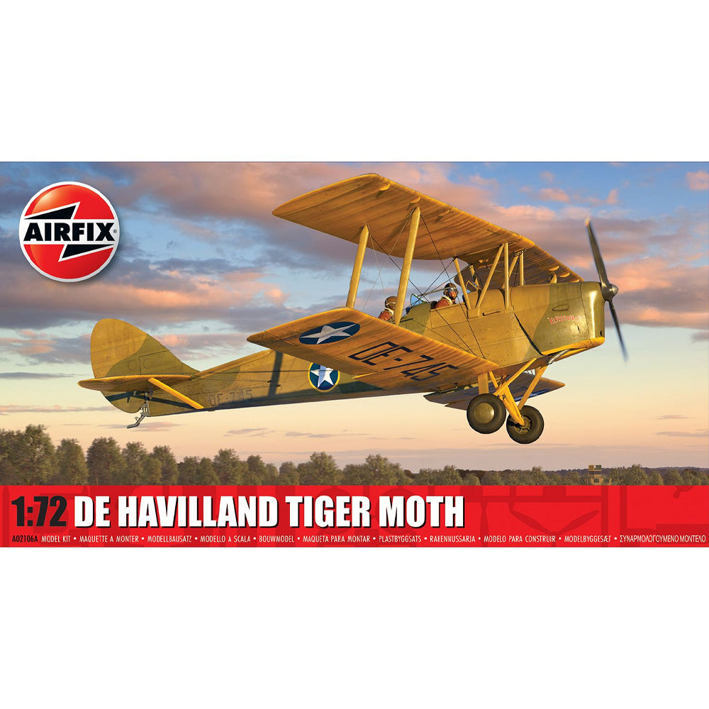 AIRFIX 1/72 DE HAVILLAND TIGER MOTH WITH AUS. DECALS