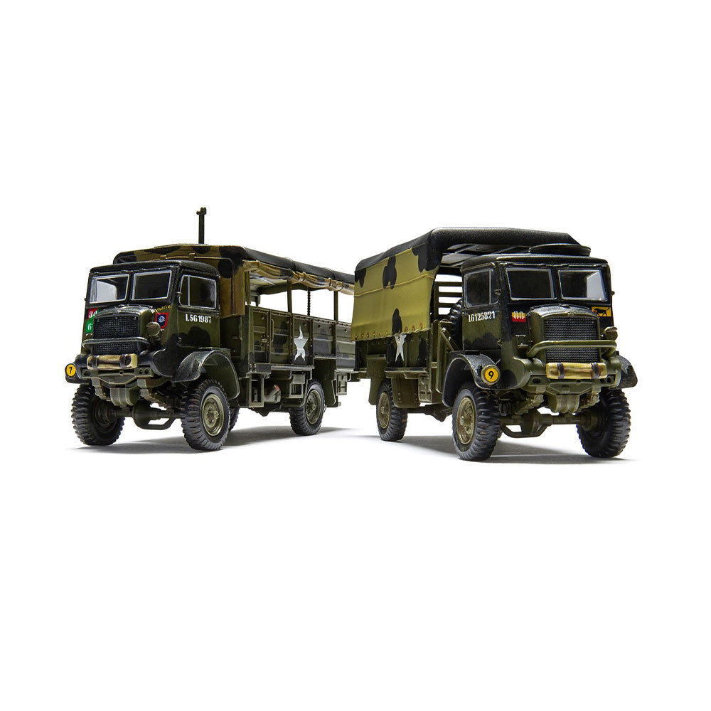 AIRFIX 1/76 WWII 3-TON 4X4 G.S. AND TROOP TRUCKS