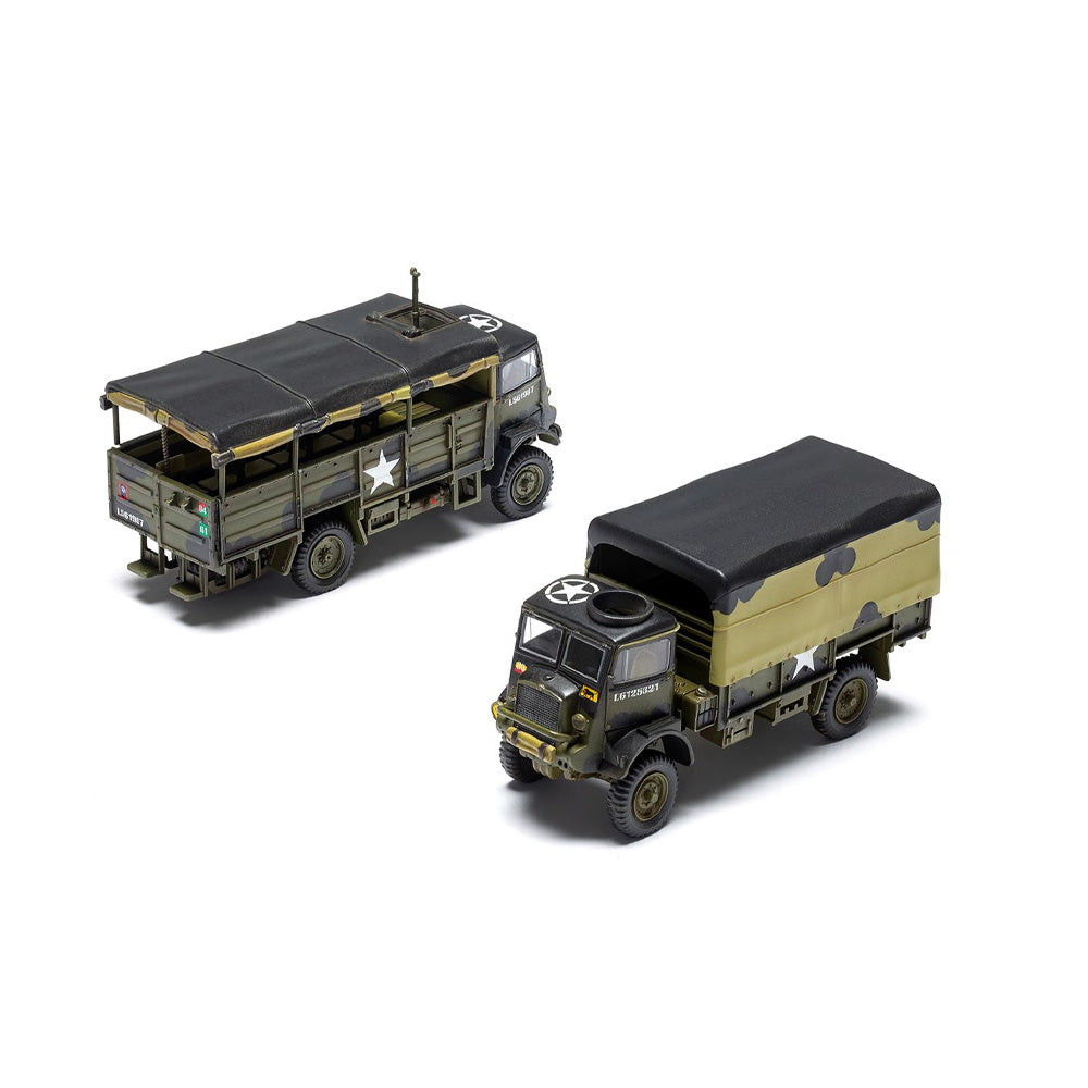 AIRFIX 1/76 WWII 3-TON 4X4 G.S. AND TROOP TRUCKS