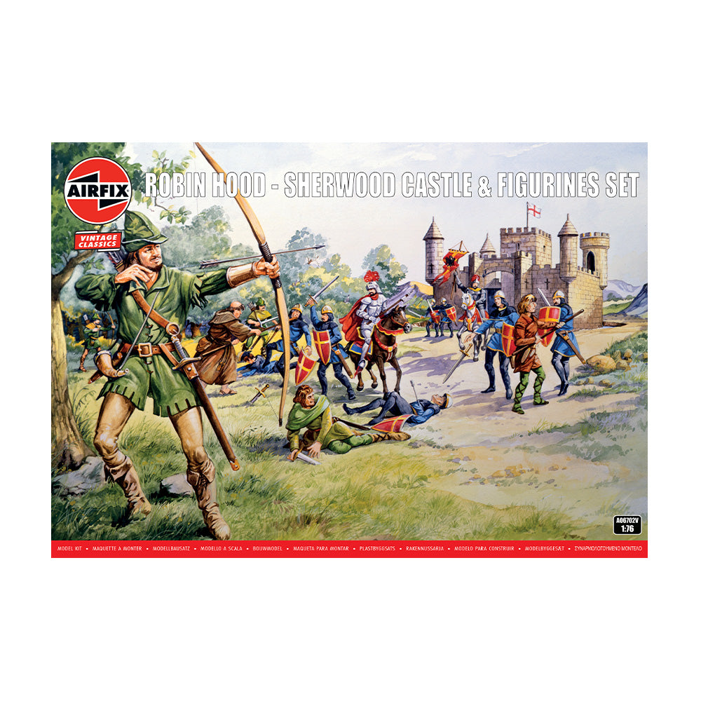 AIRFIX 1/76 ROBIN HOOD - SHERWOOD CASTLE & FIGURINES SET