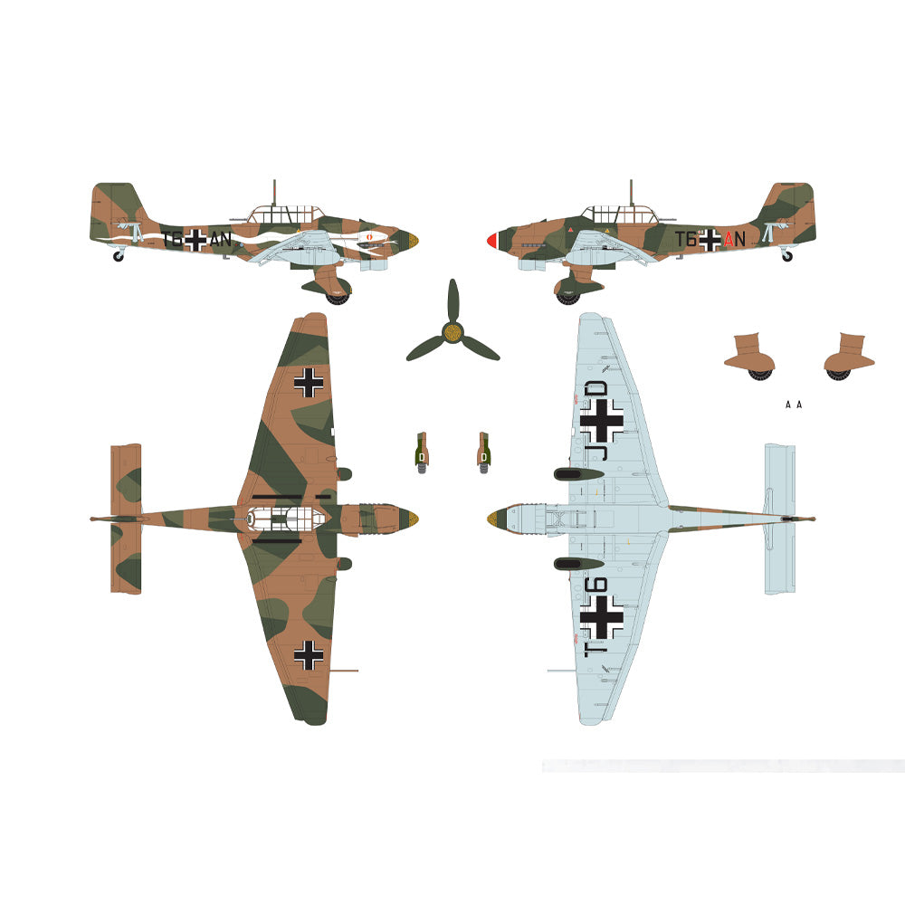 AIRFIX 1/48 JUNKERS JU87R-2/B-2 STUKA