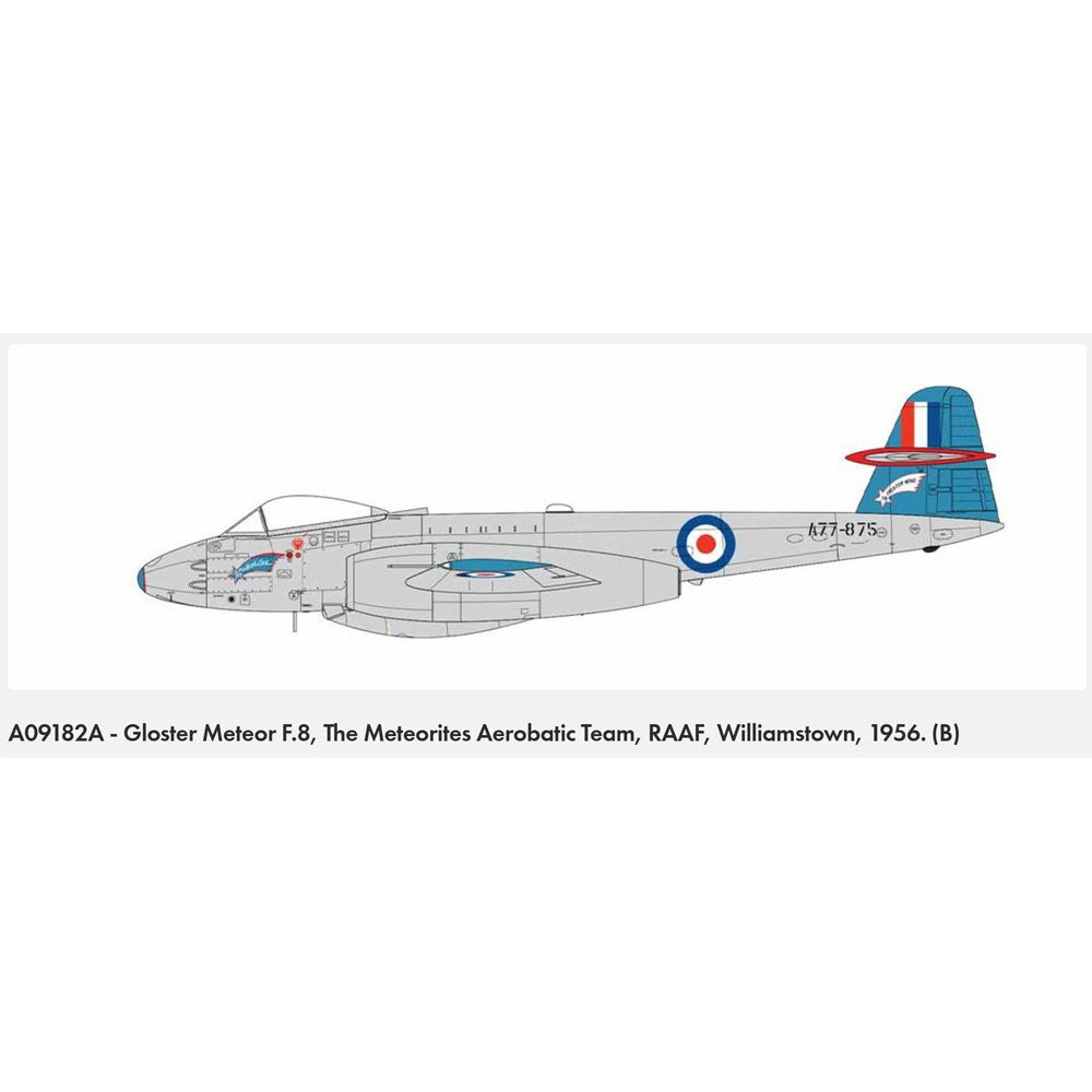 AIRFIX 1/48 GLOSTER METEOR F.8 WITH AUS. DECALS