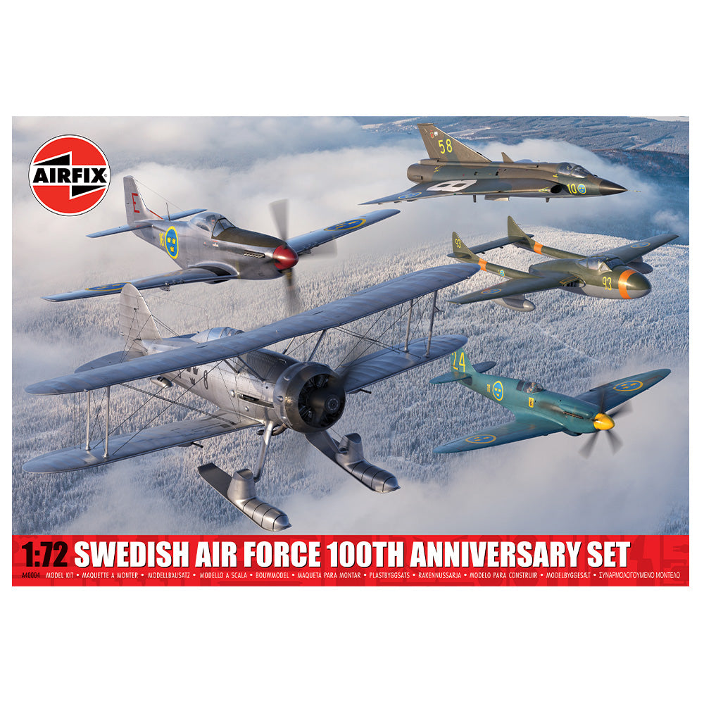 AIRFIX 1/72 SWEDISH AIR FORCE 100TH ANNIVERSARY SET